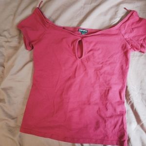 EXPRESS | Keyhole Off-shoulder Top